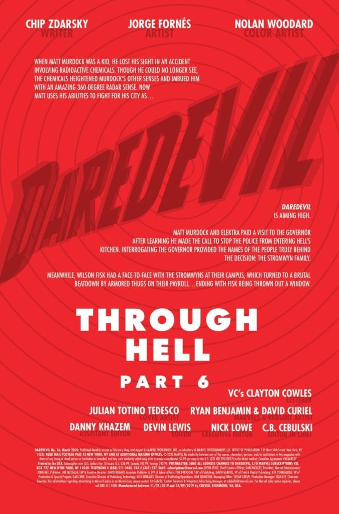 Exclusive Christmas Preview: DAREDEVIL #16