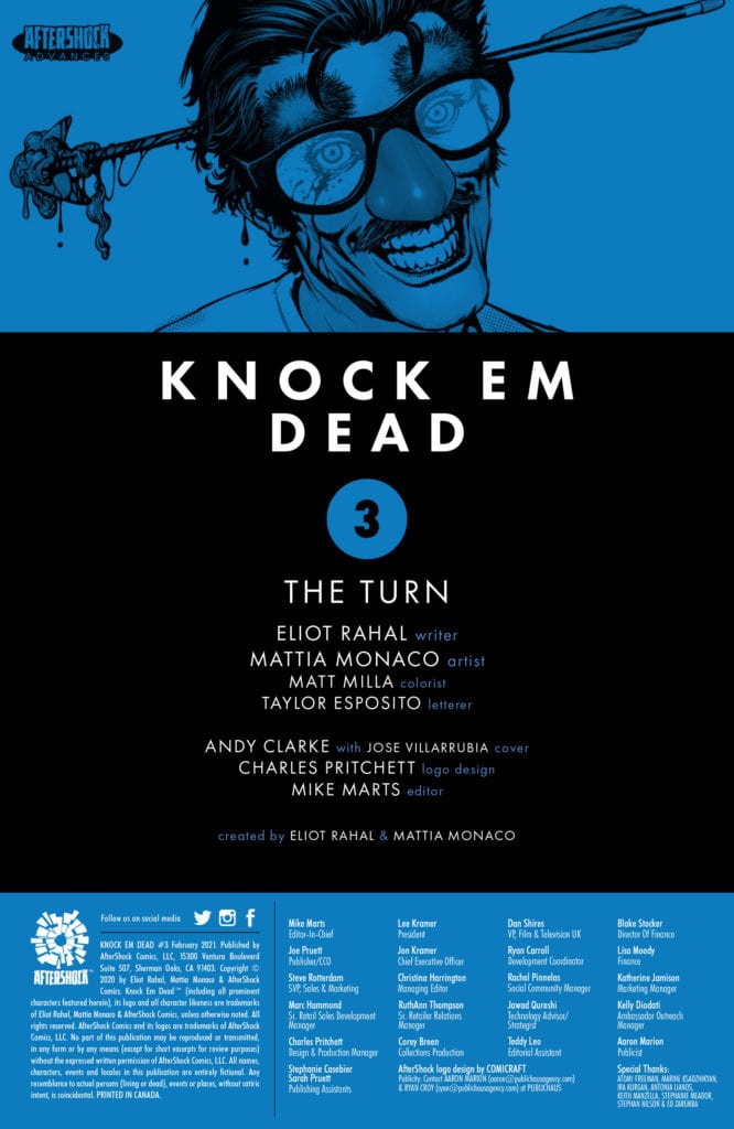 4-Page KNOCK ‘EM DEAD #3 Preview From AfterShock Comics